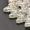 Electroplate Glass Beads Strands X-EGLA-B004-02A-FR01-3