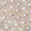 Transparent UV Plating Rainbow Iridescent Acrylic Beads OACR-P015-03L-3
