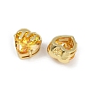 Brass Micro Pave Cubic Zirconia Charms KK-R226-06G-04-2