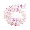 Glass with Enamel Beads Strands GLAA-M047-01B-2
