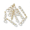 Brass Pave Cubic Zirconia Pendants KK-G462-52KCG-3