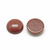Synthetic Goldstone Cabochons G-R416-6mm-47-2