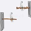 Wood Perch Bird Platform AJEW-GA0001-30-7