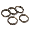 Natural Pyrite Beads Stretch Bracelets for Women Men BJEW-C097-06-05-1