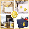 34 Sheets Self Adhesive Gold Foil Embossed Stickers DIY-WH0509-060-4