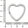 Non-Tarnish 304 Stainless Steel Keychain Clasps STAS-N104-04P-3