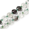 Natural Green Lodolite Quartz/Garden Quartz Beads Strands G-B094-A19-01-2