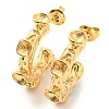 304 Stainless Steel C-shape Stud Earring Findings EJEW-B023-13G-1
