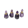 Faceted Natural Amethyst Pendants G-H252-B05-1