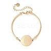 Religion 304 Stainless Steel Link Bracelets for Women LS-BJEW-F524-02C-G-4