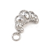 304 Stainless Steel Rhinestone Pendants STAS-I365-01P-03-2