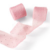 2Rolls Polyester Hot-fix Rhinestone Raw Edges Ribbon OCOR-TA0003-95D-2