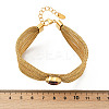 304 Stainless Steel Cubic Zircon Cable Chains Bracelets for Women BJEW-V013-01G-2