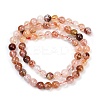 Natural Hematoid Quartz/Ferruginous Quartz Beads Strands G-U026-A09-6mm-3