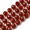 Natural Carnelian(Dyed & Heated) Beads Strands G-D105-B12-5