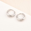 316 Surgical Stainless Hoop Earrings EJEW-C160-06B-P-4