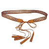 Bohemian Imitation Leather Tassel Wrap Chain Belts AJEW-WH20033-096AS-C-6