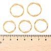Unisex Ion Plating(IP) 304 Stainless Steel Finger Rings RJEW-E164-04G-4