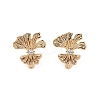Brass with Clear Cubic Zirconia Stud Earring Findings KK-G491-57D-G-1