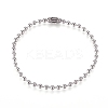 Tarnish Resistant 304 Stainless Steel Ball Chain Bracelets LS-X-STAS-D233-01P-1