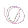Transparent Gradient Color Glass Beads Strands GLAA-H021-01A-02-4