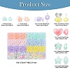 496Pcs 12 Styles Transparent Acrylic Beads OACR-YW0002-01-3