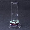 Organic Glass Vertical Tower Jewelry Bracelet Display Stand LS-BDIS-G005-02-1