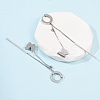 304 Stainless Steel Hoop Earrings EJEW-F393-15P-3
