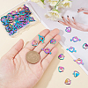 60Pcs 2 Style Rack Plating Rainbow Color 304 Stainless Steel Pendants STAS-DC0008-42-3