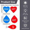 16 Pairs 2 Style Acrylic Public Signs DIY-FH0008-28B-2