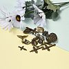 Tibetan Style Alloy Pendants TIBEP-MSMC003-AB-5