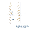 Electroplate Glass Beads Dangle Stud Earrings EJEW-JE03820-6