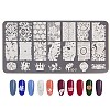 Non-Tarnish Lace Flower Stainless Steel Nail Art Stamping Plates LS-X-MRMJ-L003-C01-1