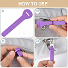 24Pcs 4 Colors PVC Zipper Pull Tabs PVC-GF0001-02B-03-5