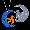 DIY Animal on the Crescent Moon Big Pendant Silhouette Silicone Molds LS-DIY-F125-01-1