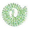 Transparent Glass Beads Strands EGLA-T020-15B-3