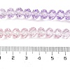 Transparent Painted Glass Beads Strands DGLA-A034-T8mm-A05-4