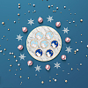 40Pcs 2 Colors Alloy Enamel Pendants ENAM-DC0001-17-5