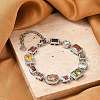 Brass Micro Pave Clear Cubic Zirconia Bracelets for Women BJEW-M047-04P-2