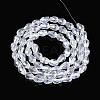 Transparent Teardrop Glass Beads Strands GLAA-T025-79B-01-2