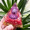 Orgonite Pyramids with Natural Red Jasper PW-WG59452-01-2