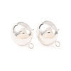 Brass Stud Earring Findings KK-G604-01S-07-1
