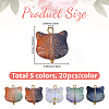 100Pcs Glass Charms GLAA-BM0001-04-2
