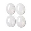 Natural White Jade Cabochons G-B080-01A-27-1