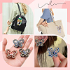 6Pcs 6 Colors Opaque Acrlyic Sparkling Rhinestones Beads MACR-SC0001-79-5