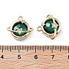 Rack Plating Brass Micro Pave Cubic Zirconia Pendants KK-M013-05G-3
