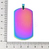 Ion Plating(IP) 304 Stainless Steel Pendants STAS-I311-03B-RC-3