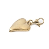 304 Stainless Steel Heart Pendant Decoration STAS-S165-15G-2