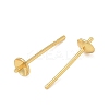 Brass Stud Earring Findings KK-A300-29A-G-2