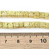 Electroplated Natural Lava Rock Beads Strands G-L606-E02-01B-4